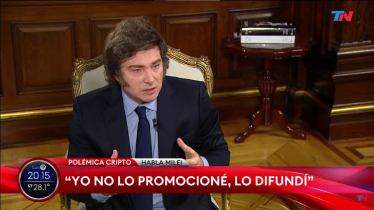 Milei reconoció que $LIBRA era un «casino» pero la promocionó como un proyecto productivo
