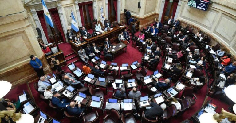 Sesión en el Senado. Una votación propia de la casta