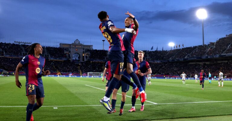 Con un doblete de Rapinha, Barcelona le gana cómodo al Benfica por la Champions