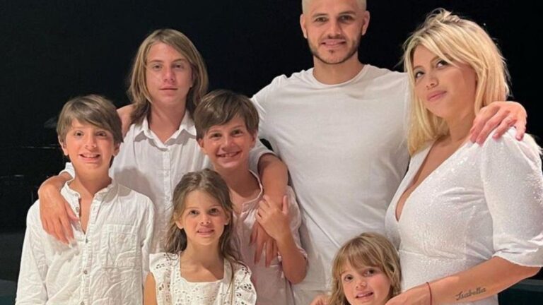 Provocación? El posteo de Mauro Icardi junto a los hijos de Wanda Nara y Maxi López
