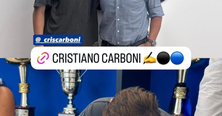 Cristiano Carboni, el más chico de la familia, firmó su primer contrato con el Inter