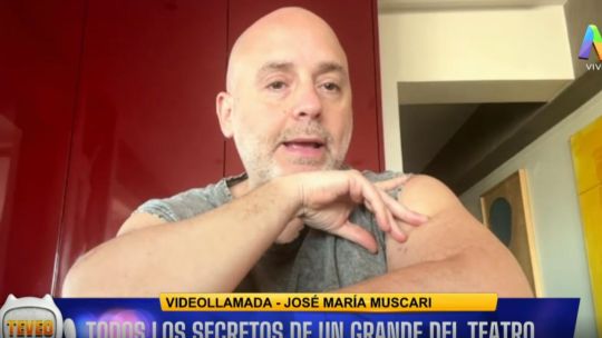 Exclusivo de Te veo: José María Muscari reveló que no posee estrategías para cautivar al público con sus obras y solo es convencimiento
