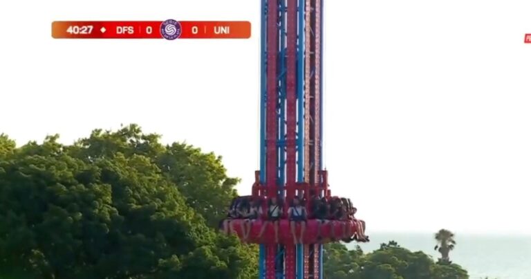 Video: el insólito lugar desde donde vieron algunos hinchas el partido de Unión
