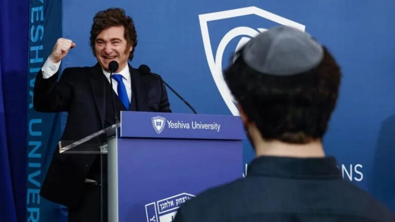 Milei declaró que es el presidente más sionista del mundo mientras masacran a la población iraní