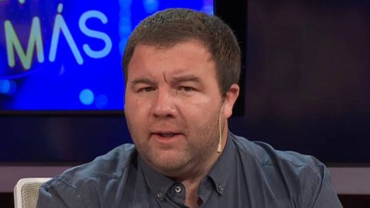 Nicolás Gallardo, periodista político, durante una entrevista.