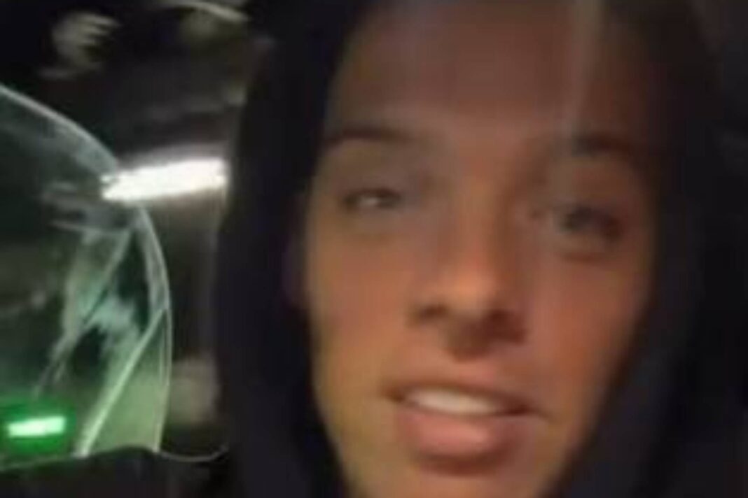 Santiago Maratea, influencer argentino, en un contexto de noticia sobre seguridad vial.