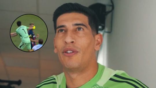 Esteban Andrada durante un partido de fútbol