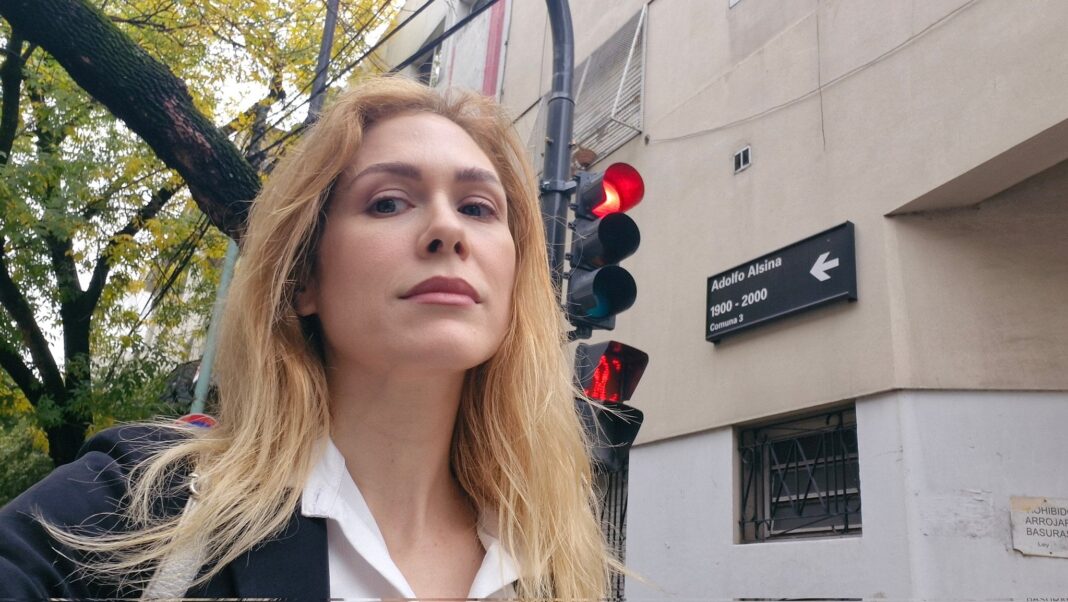 Fotografía de la diputada nacional Lilia Lemoine en el Congreso.