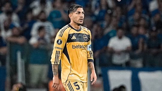 Jugadores de Boca Juniors en el partido contra Cruzeiro por la Copa Libertadores