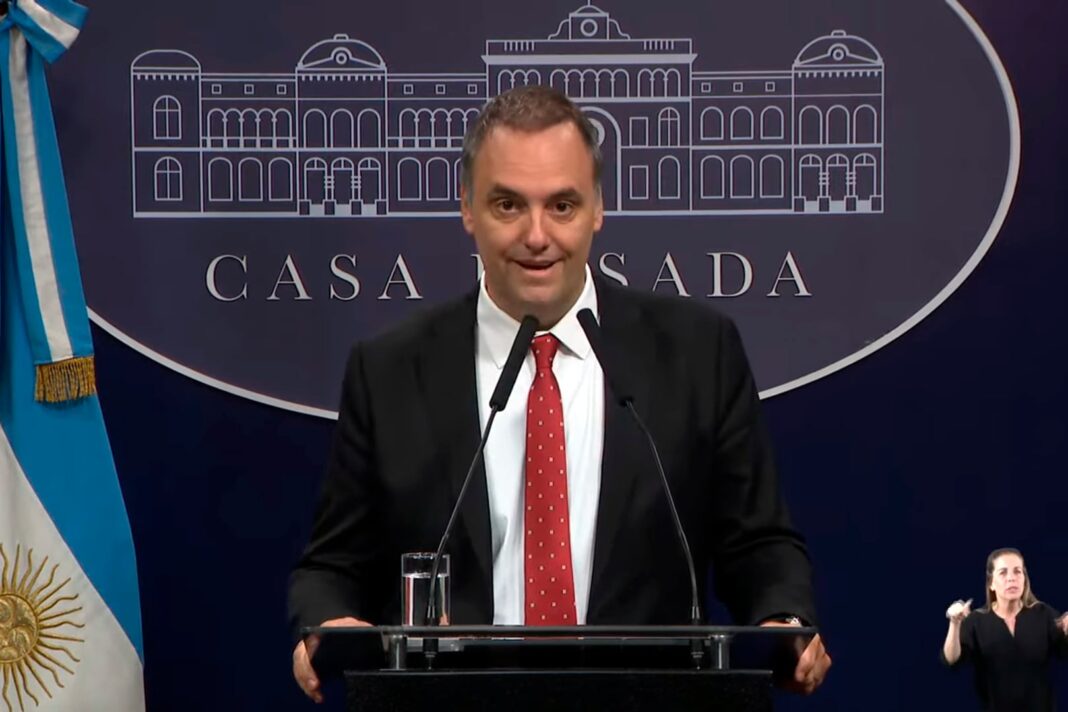 Manuel Adorni, jefe de Gabinete de la Nación Argentina