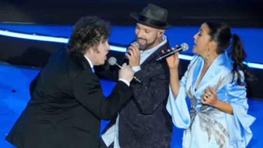 El presidente Javier Milei durante el ensayo de la ceremonia de antorchas en Jerusalén, Israel.
