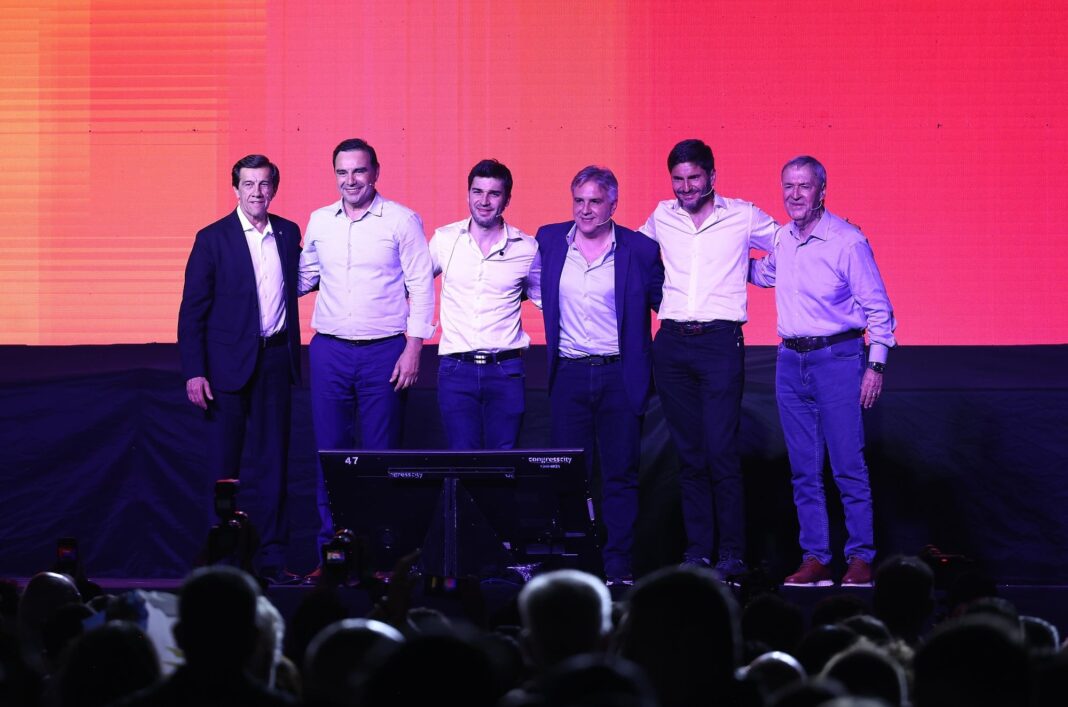 Mapa de Argentina con ubicación de provincias cuyos gobernadores integran la coalición Provincias Unidas.