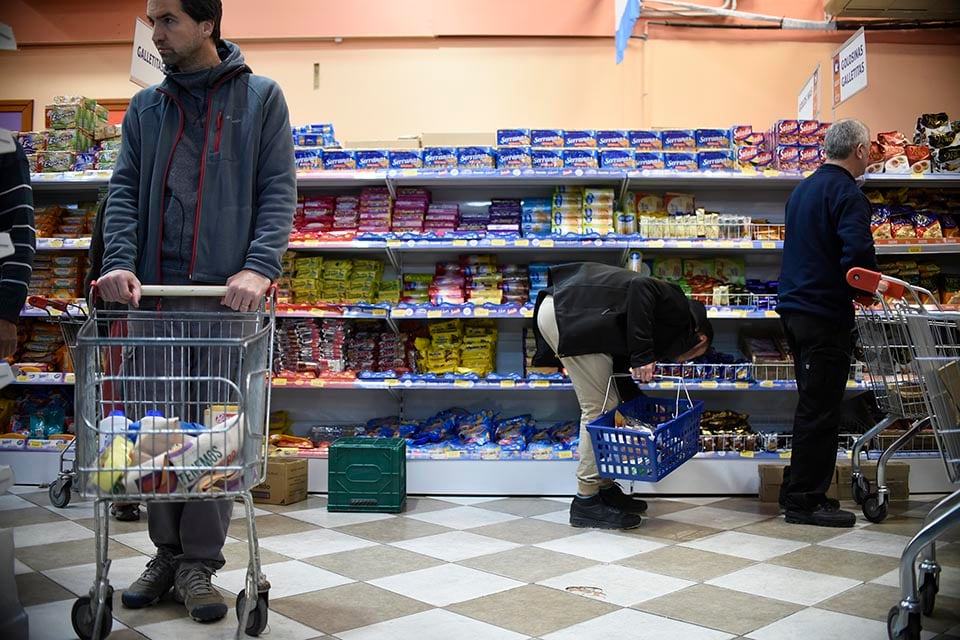 Gráfico de inflación en Argentina con tendencia al alza