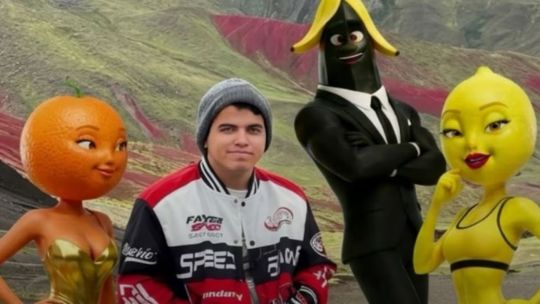 Representación visual de una escena generada por inteligencia artificial, mostrando elementos de ficción y narrativa digital.