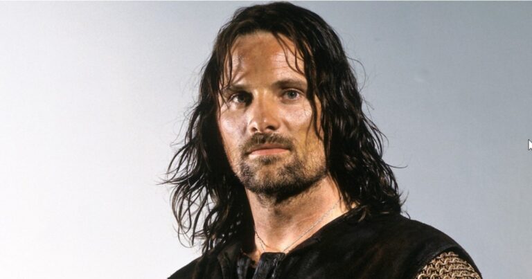 Viggo Mortensen como Aragorn en la trilogía de El Señor de los Anillos