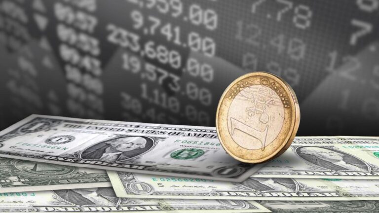 Gráfico del tipo de cambio entre dólar y euro