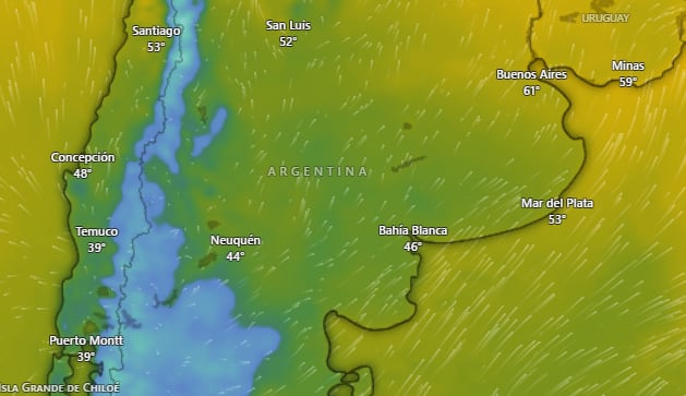 Mapa de alertas meteorológicas del SMN para el 2 de mayo