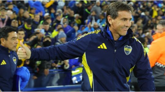 Milton Giménez durante un entrenamiento de Boca Juniors en Ezeiza