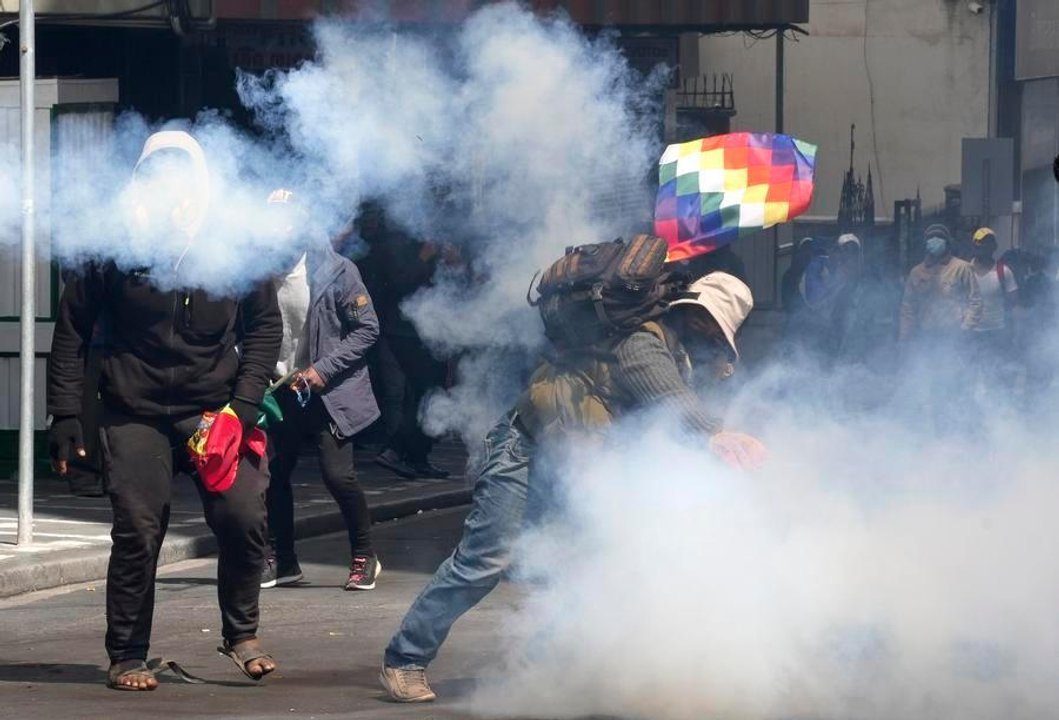Vista del Congreso boliviano durante la sesión que aprobó la intervención de las Fuerzas Armadas