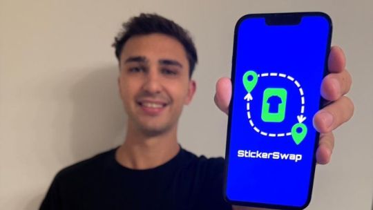 Captura de pantalla de la aplicación Stickerswap para intercambiar figuritas del Mundial