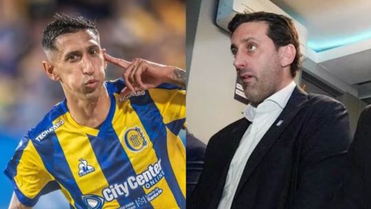 Ángel Di María y Diego Milito en contextos futbolísticos