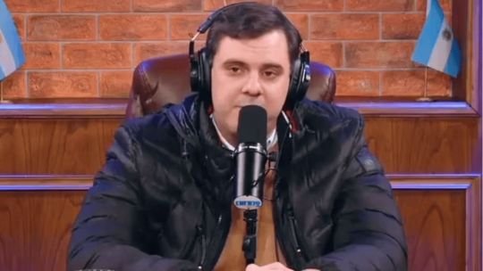 Daniel Parisini, conocido como El Gordo Dan, en el canal de streaming Carajo