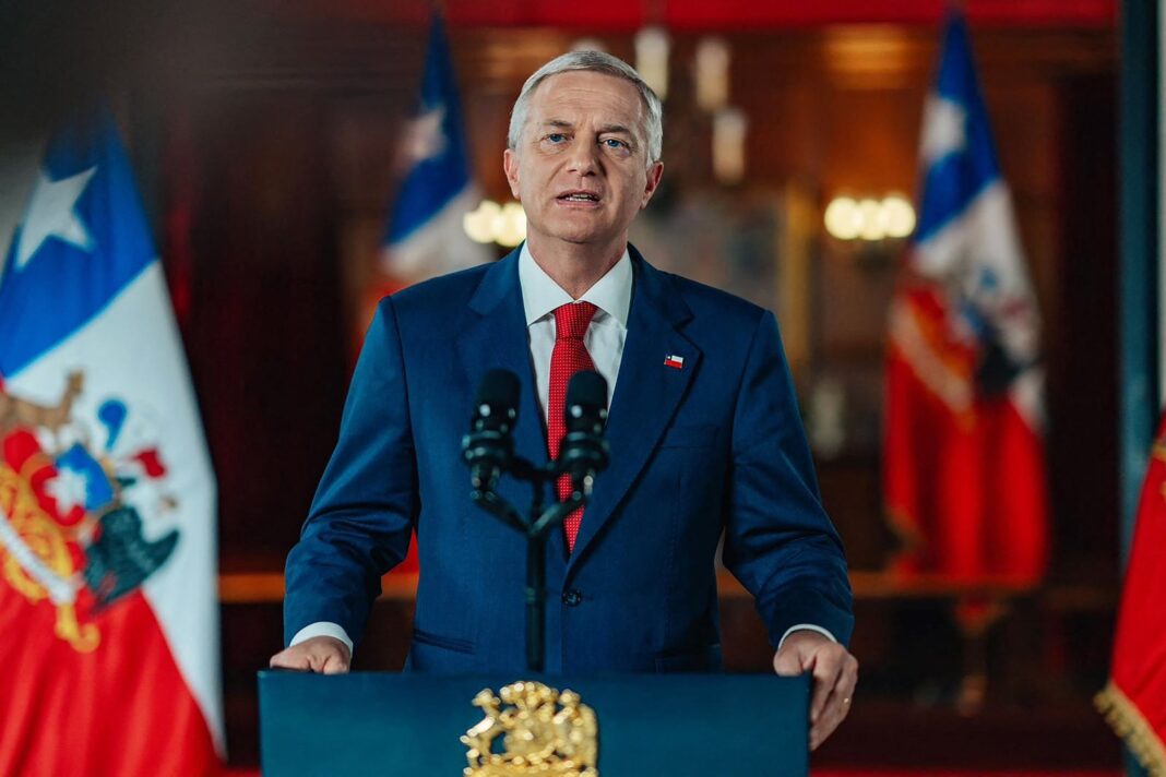 José Antonio Kast en el Congreso de Valparaíso durante su primera Cuenta Pública