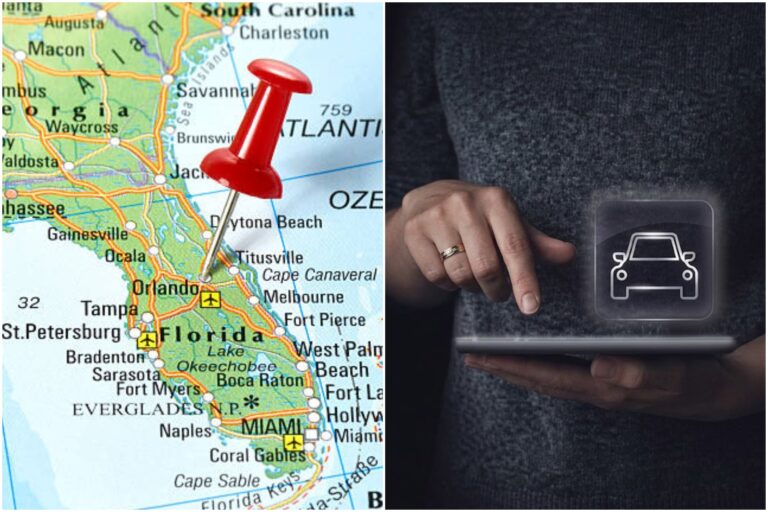 Documento digital con firma electrónica y logo del estado de Florida