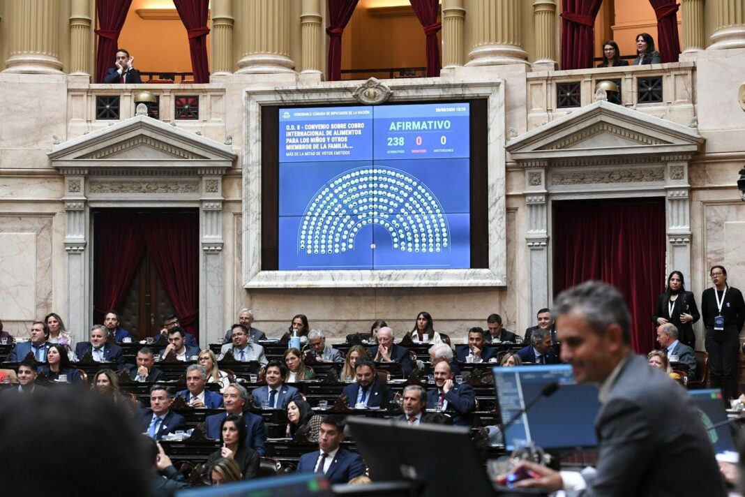 Sesión en la Cámara de Diputados durante la votación del proyecto de Zonas Frías
