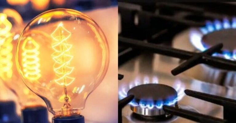 Medidor de luz eléctrica con billetes de fondo y resolución oficial