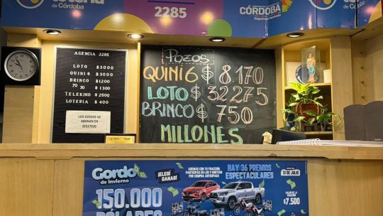 Boleto del Gordo de Invierno 2026 de Córdoba con el premio mayor de US$150.000
