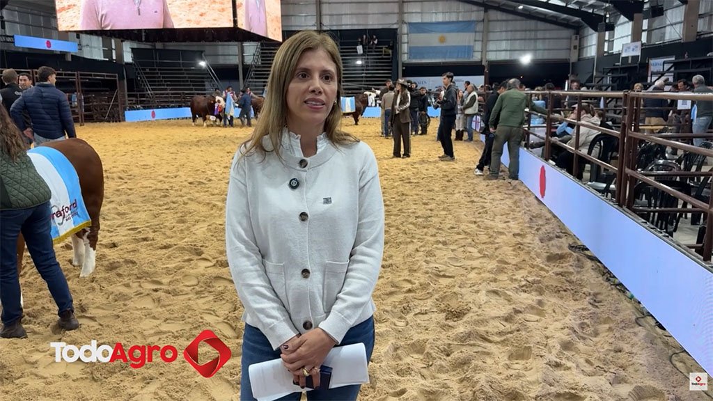 Flavia Tanino en la pista de la Nacional Braford