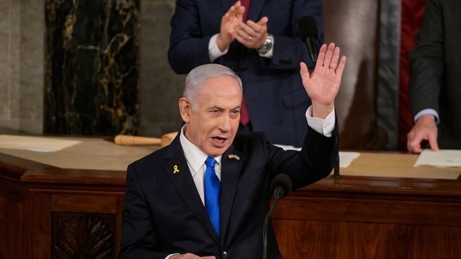 Benjamín Netanyahu durante un evento en Israel