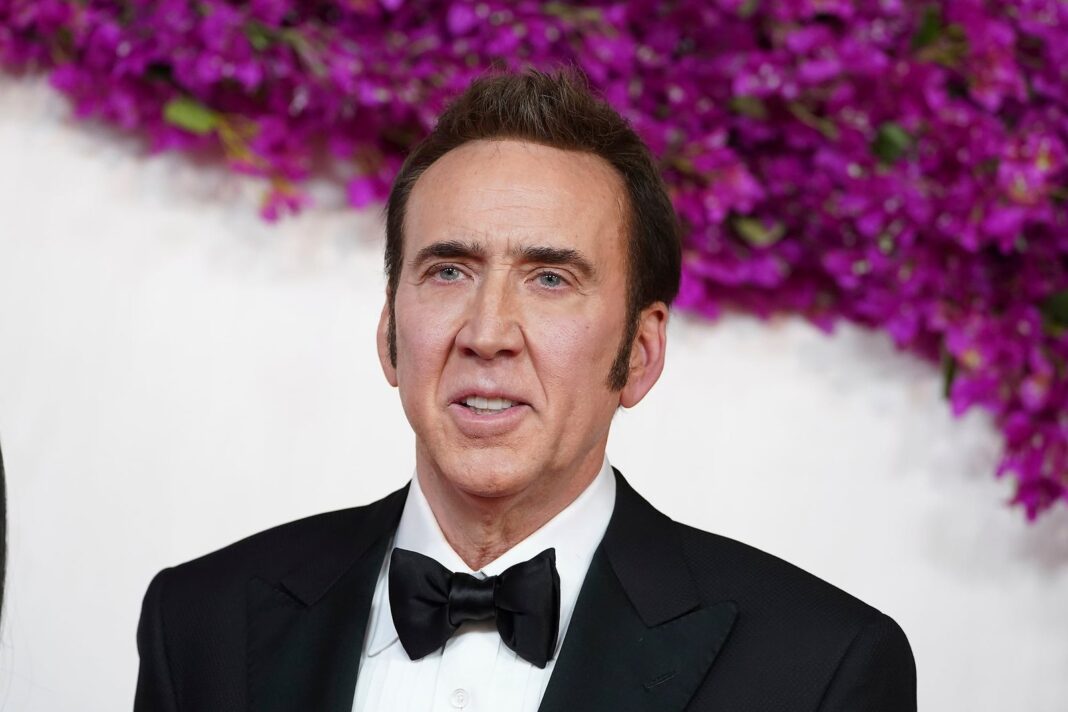 Nicolas Cage en una entrevista