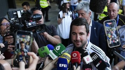 Presidente Daniel Noboa durante su informe a la nación ante la Asamblea Nacional