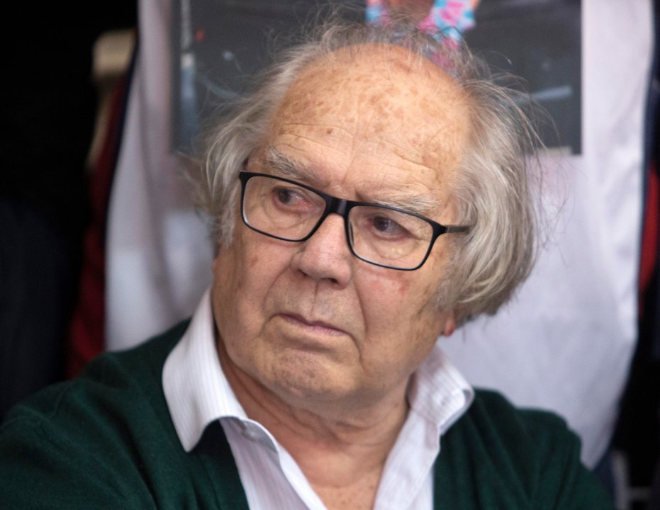 Adolfo Pérez Esquivel durante una conferencia de prensa
