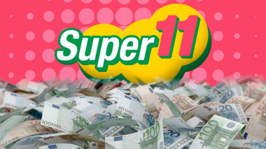 Boleto de Super Once con la combinación ganadora del 18 de mayo
