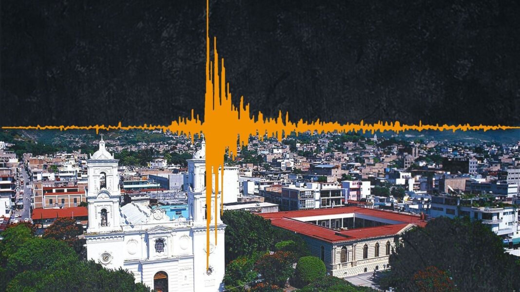Mapa de Oaxaca con epicentro del sismo de 4.1 en Salina Cruz