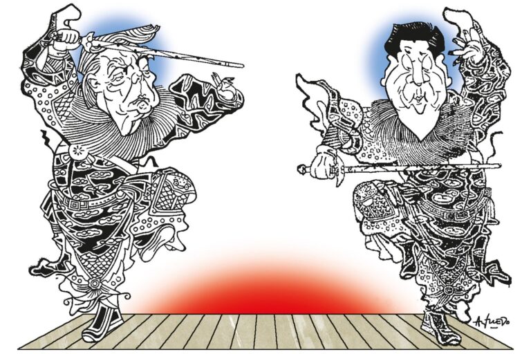 Donald Trump y Xi Jinping reunidos en Pekín