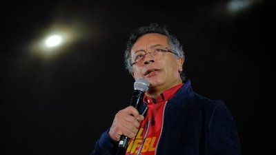 Delcy Rodríguez durante una declaración oficial