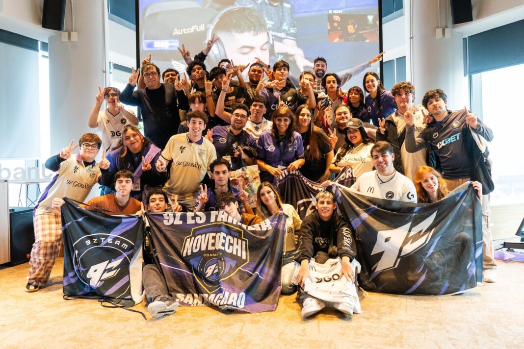 Equipo 9z Globant celebrando en el Major de Colonia de Counter Strike