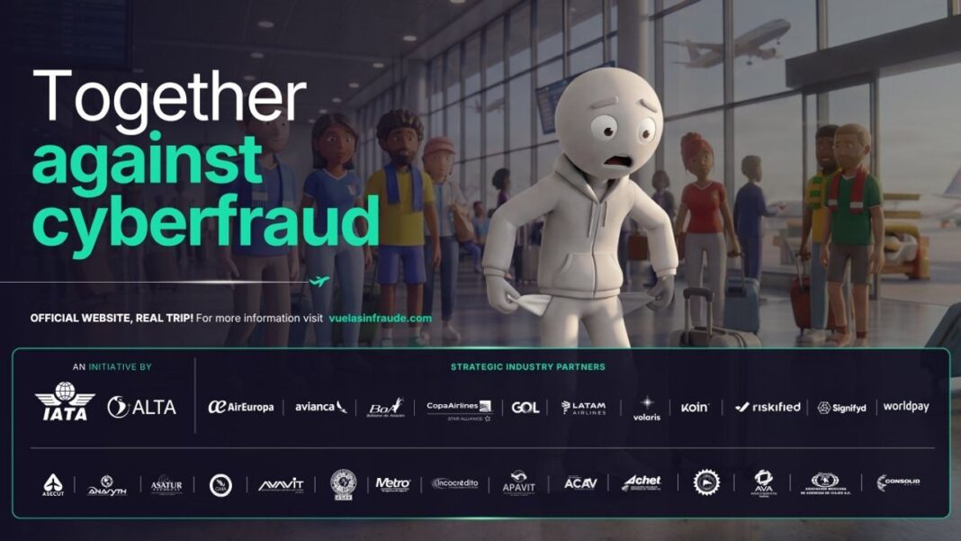 Logo de ALTA e IATA en campaña contra ciber fraudes