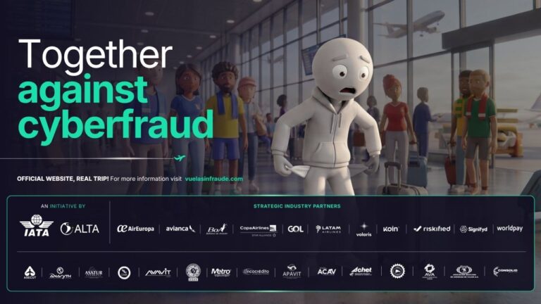 Logo de ALTA e IATA en campaña contra ciber fraudes