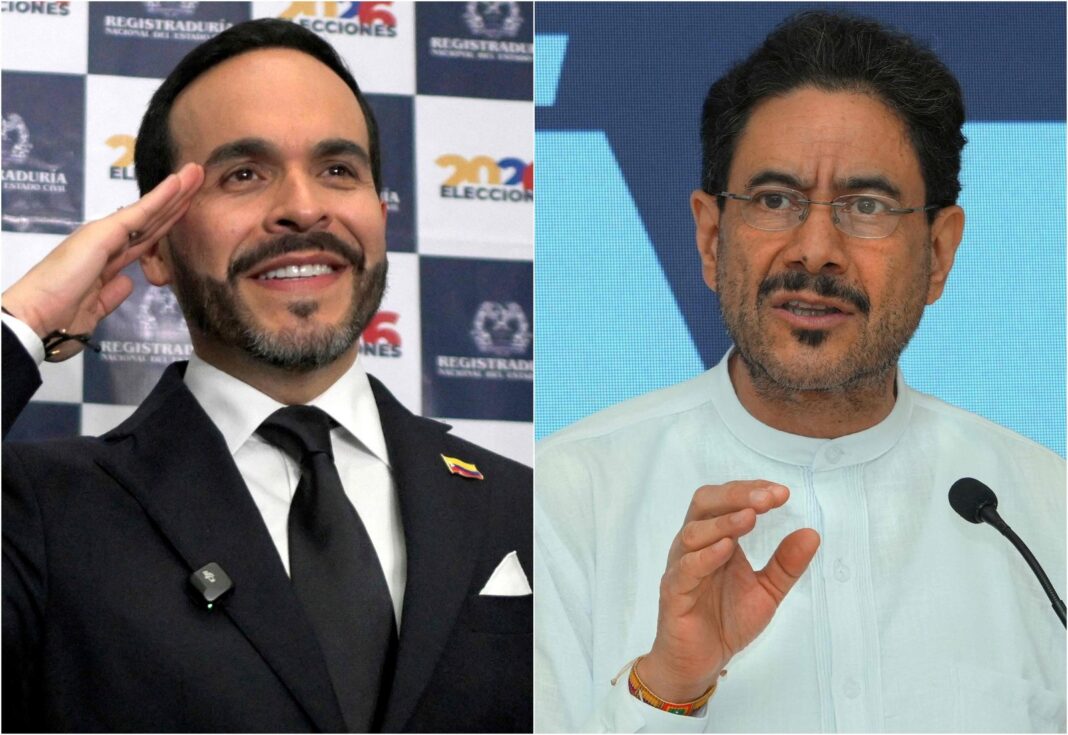 Candidatos Abelardo de la Espriella e Iván Cepeda en balotaje presidencial de Colombia