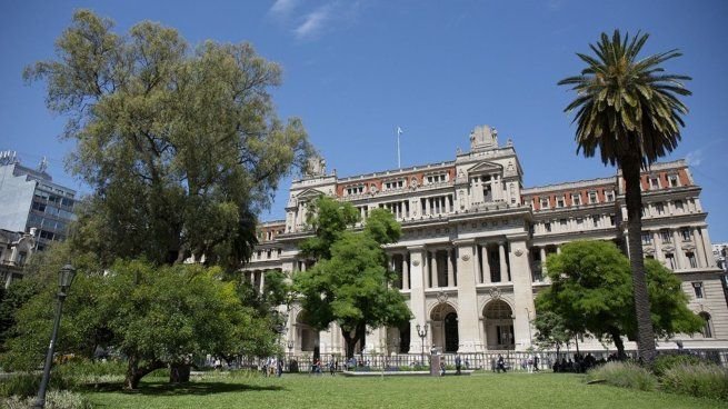 Fachada de la Corte Suprema de Justicia de la Nación Argentina