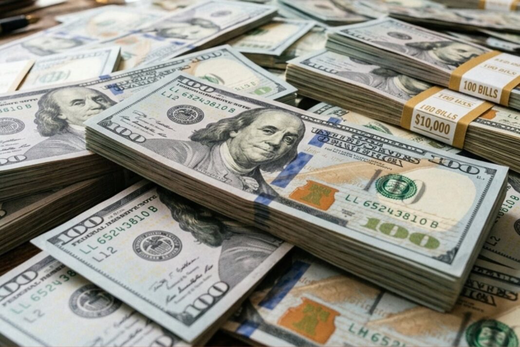 Gráfico con cotizaciones del dólar oficial y blue