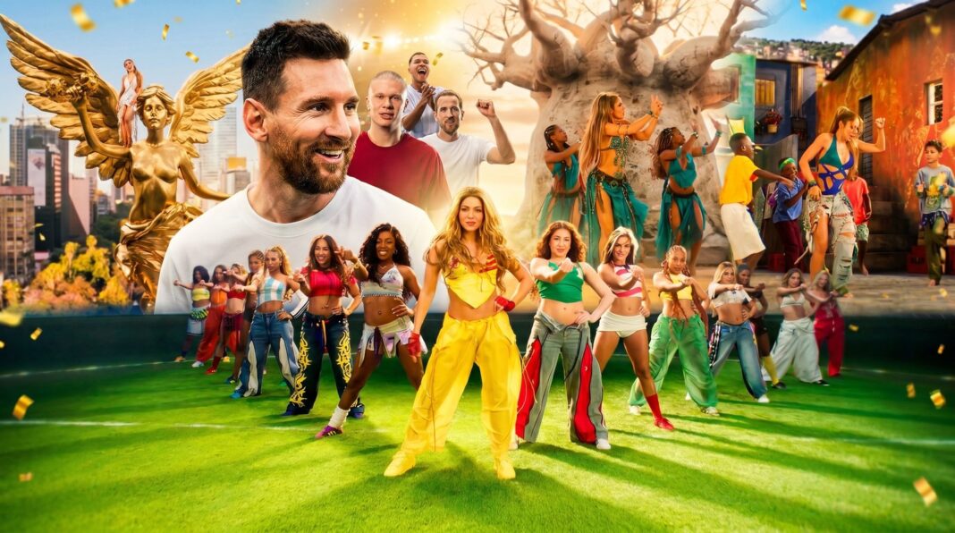Shakira y Burna Boy en la inauguración del Mundial 2026