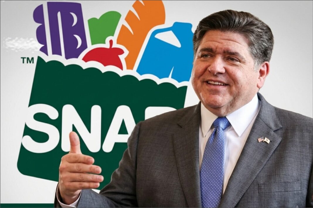 Gobernador JB Pritzker anunciando el presupuesto estatal de Illinois