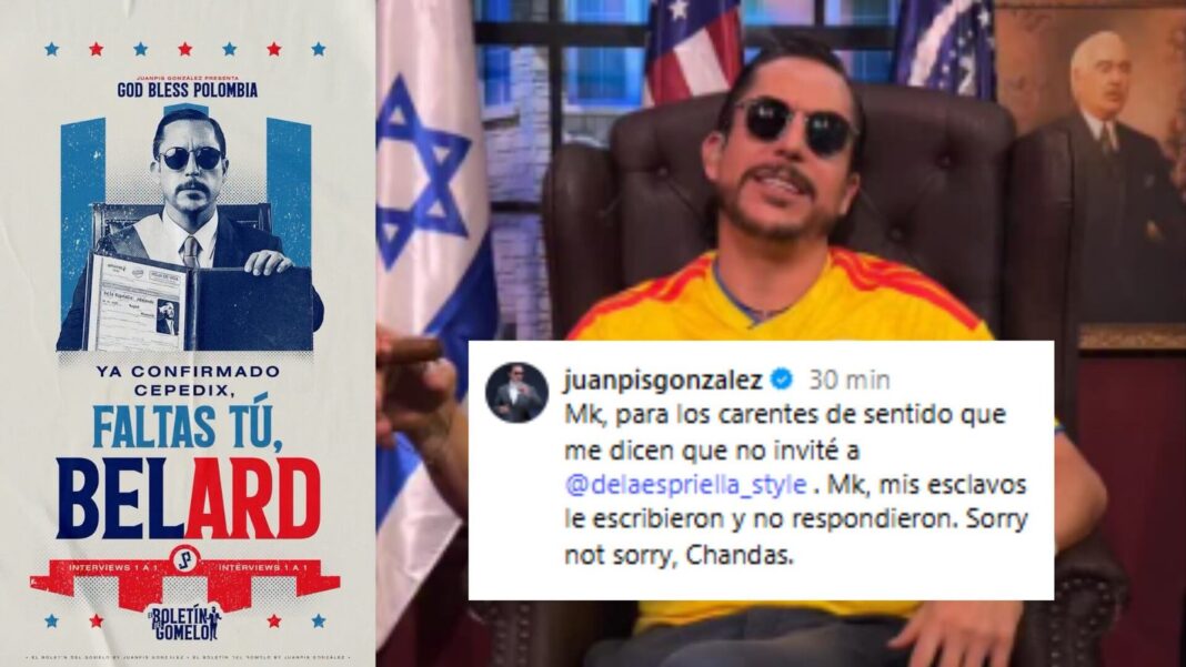 Juanpis González en su programa El Boletín del Gomelo