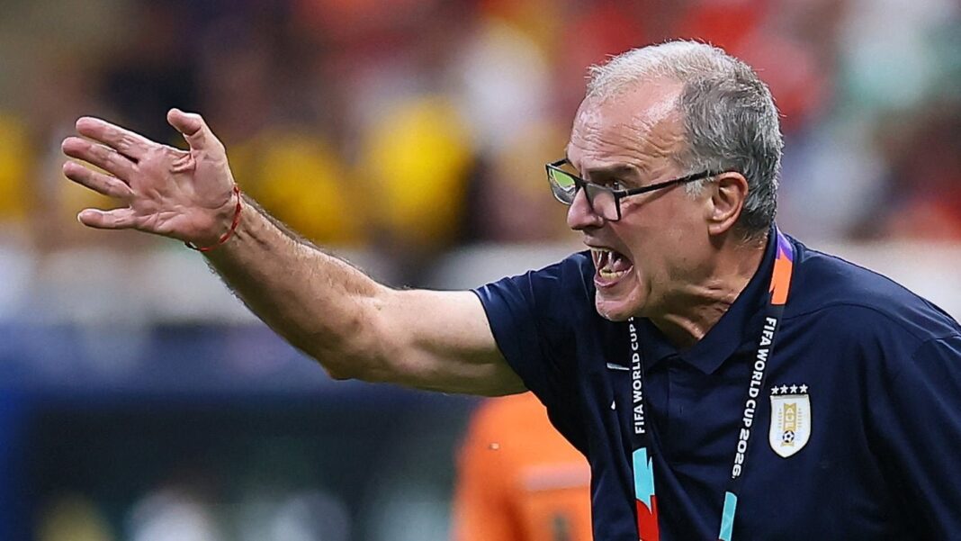 Marcelo Bielsa en conferencia de prensa tras eliminación de Uruguay en Mundial 2026